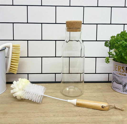 Bottle Brush with Bamboo Wooden Handle