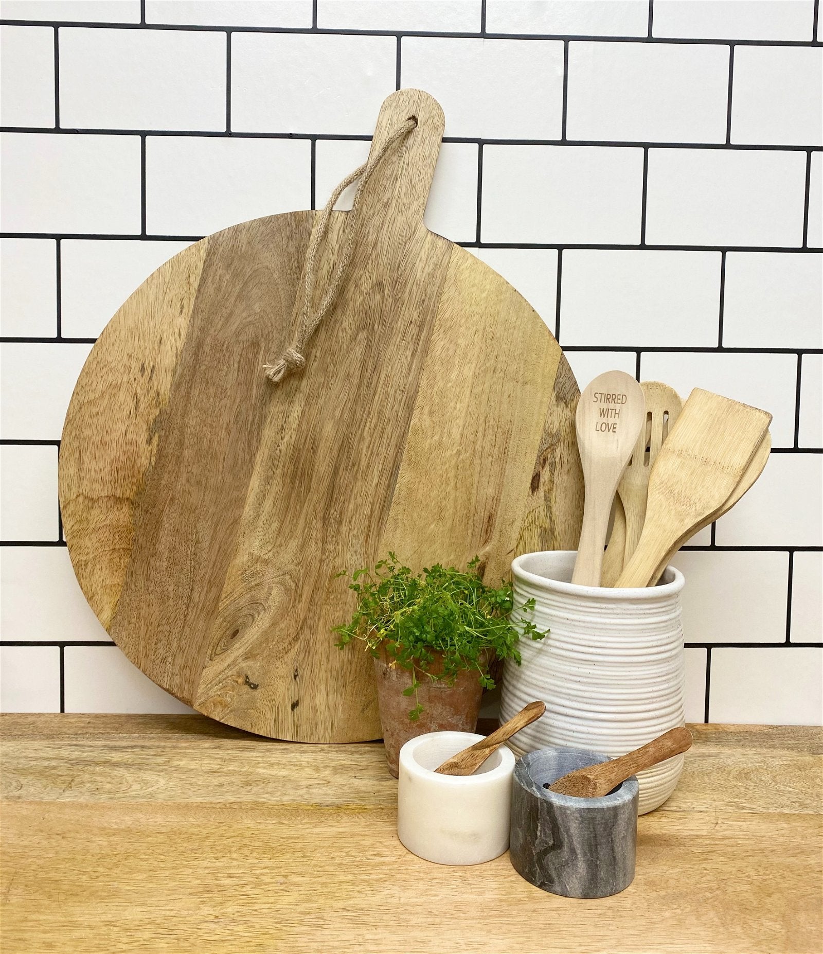 Round Wooden Chopping Board - BerPar