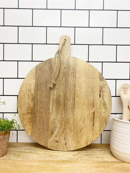 Round Wooden Chopping Board - BerPar