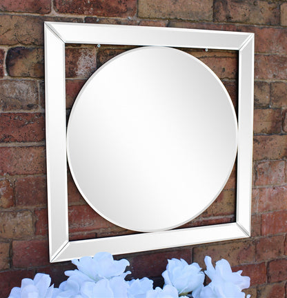 Bevelled Edge Deco Style Mirror 60cm