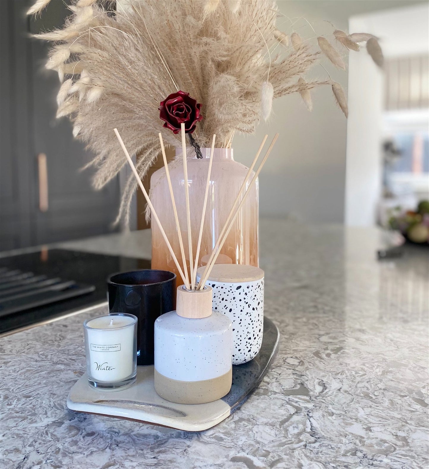 Ceramic Reed Diffuser Cedar Cotton