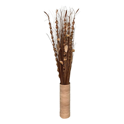 Plaited Dried Palm Leaf Arrangement In A Vase 100cm