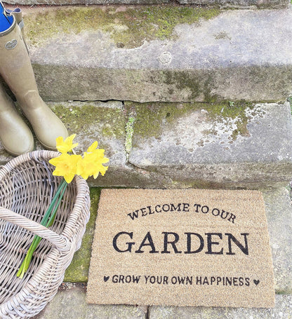 Grow Your Own Happiness Potting Shed Doormat