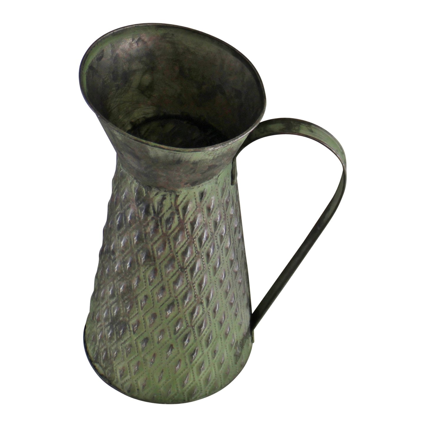 Zinc Jug Planter In Green