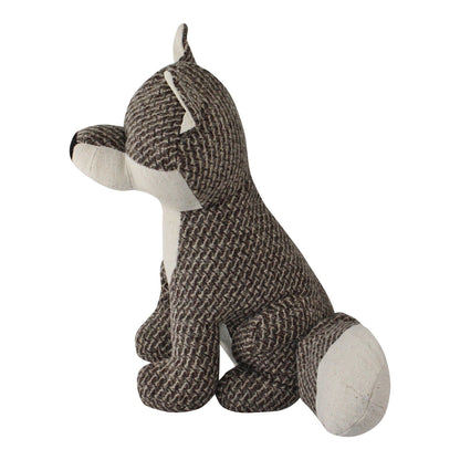 Brown Fabric Fox Doorstop