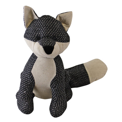 Grey Fabric Fox Doorstop