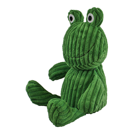 Ribbed Fabric Frog Doorstop, 27cm