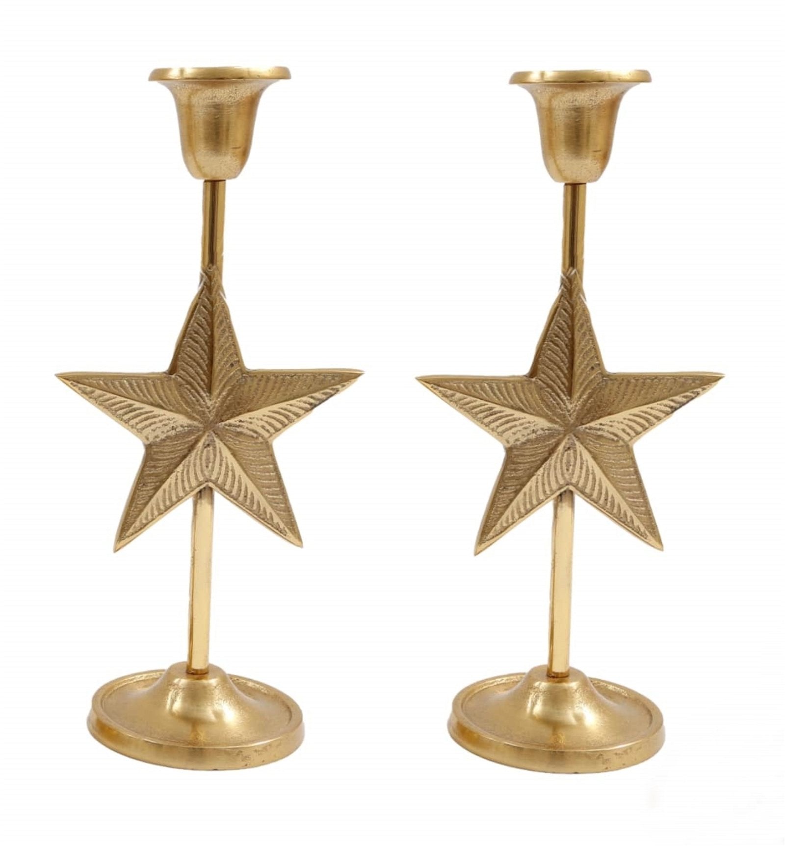 Gold Star Candle Stick Holder - BerPar