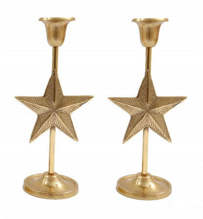 Gold Star Candle Stick Holder - BerPar