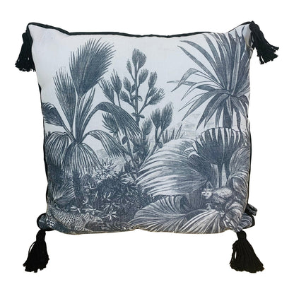 Set of 3 Monochrome Print Square Cushions 40cm