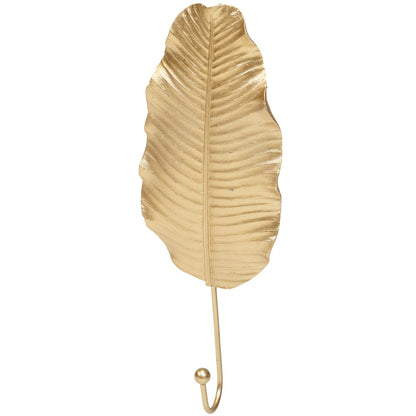 Gold Leaf Wall Hook 27cm