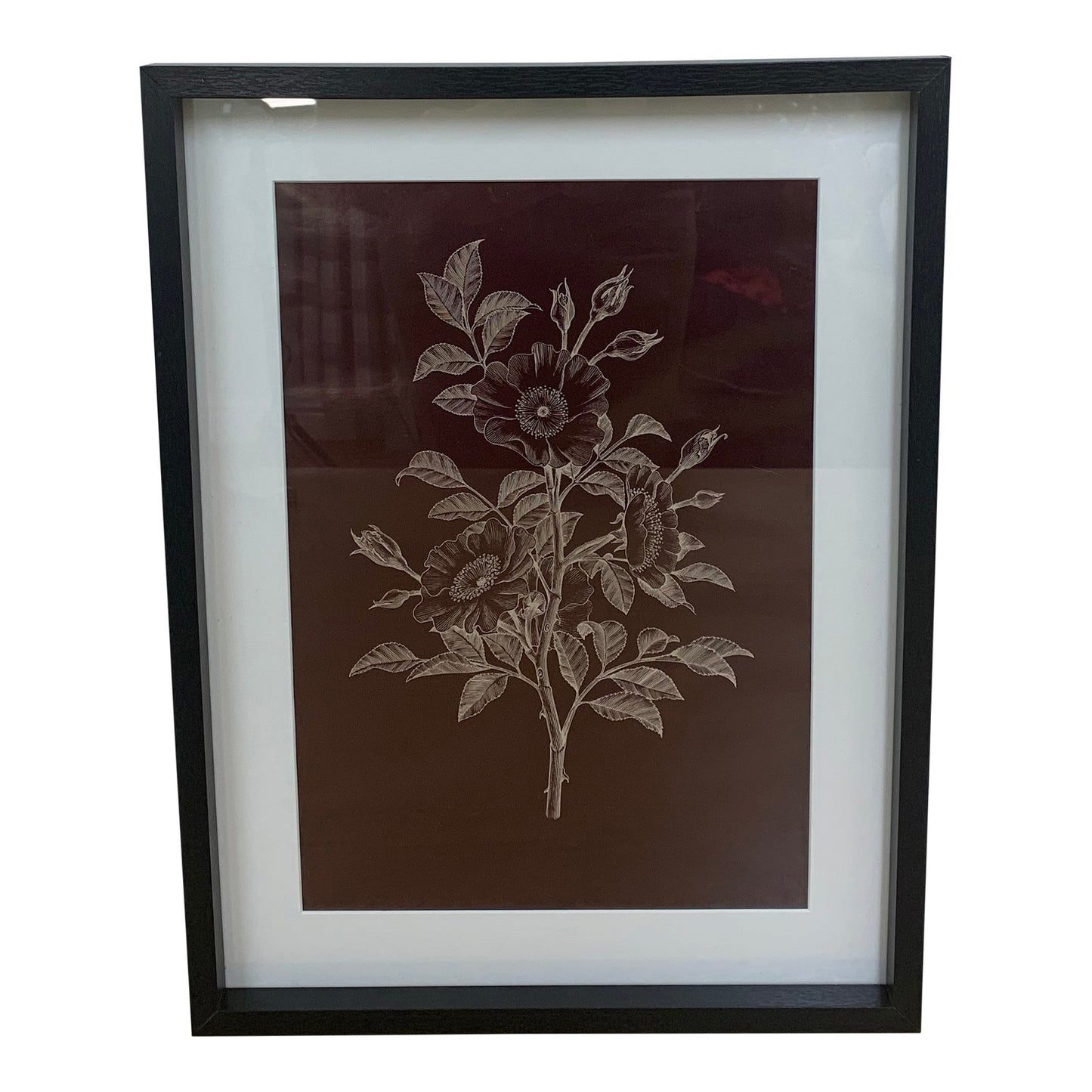 Set of 3 Luxe Flower Framed Prints 40cm