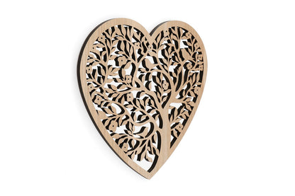 Heart Tree Of Life Cut Out Mirror 31cm