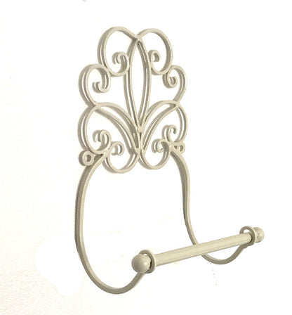 Cream Scroll Wall Mounted Toilet Roll Holder