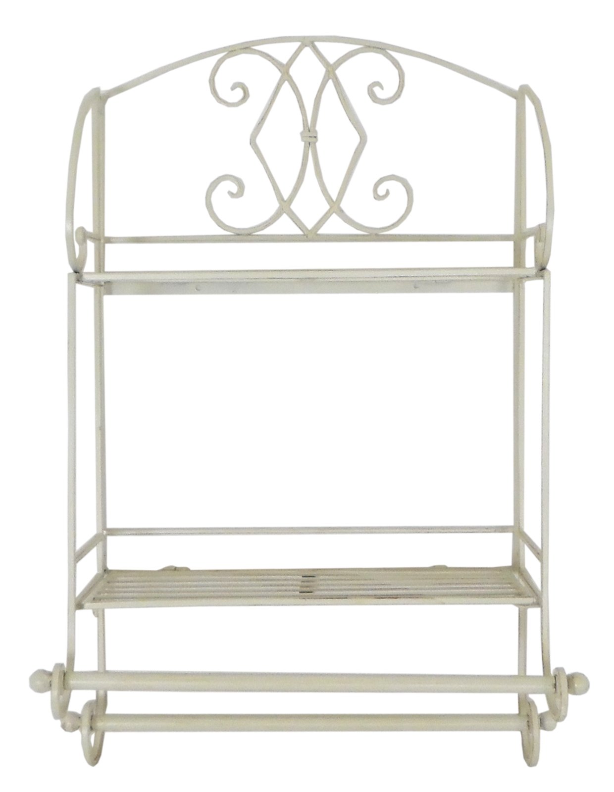 Cream Diamond Bathroom Shelf Unit