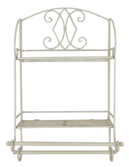 Cream Diamond Bathroom Shelf Unit