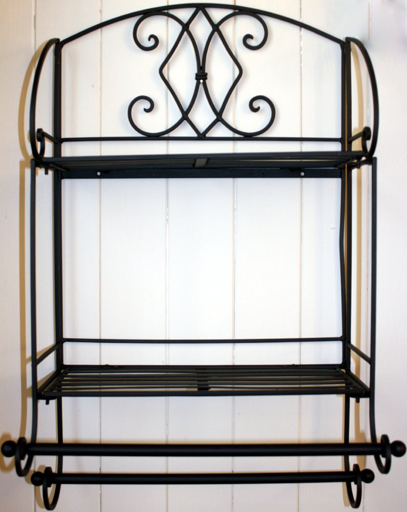 Black Diamond Bathroom Shelf Unit