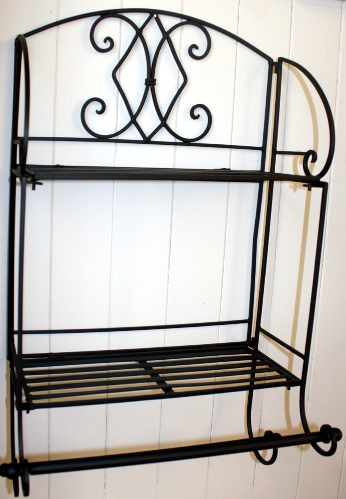 Black Diamond Bathroom Shelf Unit