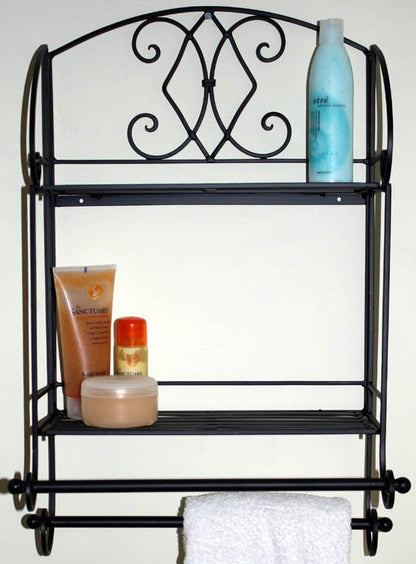 Black Diamond Bathroom Shelf Unit